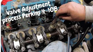 Valve Adjustment Process Perking 4-108 Marine Diesel engine [EP 58]