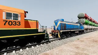 Realistic Train Crashes #28 - Beamng.Drive