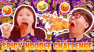 MUKBANG SAMYANG BULDAK 🌶️🔥  SPICY NOODLES CHALLENGE PART 3 🥵