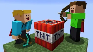 Testar SJUKA TNT saker i Minecraft med Olof