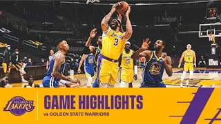 HIGHLIGHTS | Anthony Davis (17 pts, 17 reb, 7 ast) vs Golden State Warriors