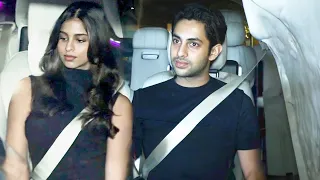 Shahrukh's Daughter Suhana Khan seen with Boyfriend Agastya Nanda after Late Night Party