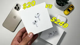 How good do they get in 2024? Apple Airpods Pro 2 Fake vs Real Comparison | Aesthetic