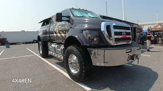 Ford F650 4X4 crew cab Supertrucks. Spotted at 2020 ocean city Jeep Week. @goarmy