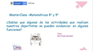 Matemáticas - Funciones y deporte - Grados 8º y 9º - Clase en vivo 21