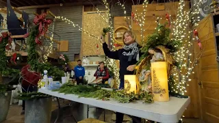 Making Wreaths for Our Great Room Doors! 🎄💚🎅 // Garden Answer