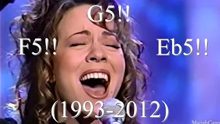 Mariah Carey Hero “THE WAYYYY” LIVE long note Attempts Through out the Years