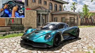 1350Hp Aston Martin Valhalla  - Forza Horizon 5 | Thrustmaster TMX Gameplay