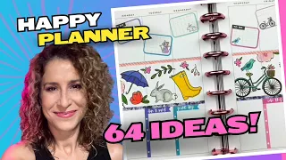64 ways to decorate AND use your Happy Planner FULL FLIP THROUGH