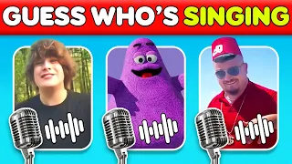 Guess Who is SINGING? | Grimace Shake, Skibidi Dom Dom, One Two Buckle My Shoe #171