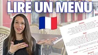 We read a French Menu Together! (+ Vocabulary Worksheet)