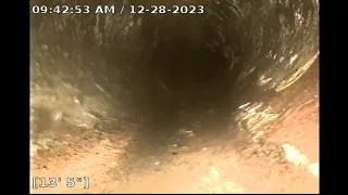 Video Sewer Camera Footage 20235924- Video 2 of 2