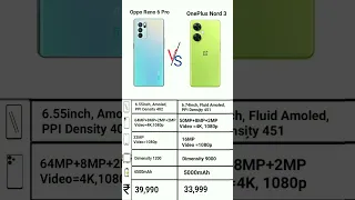 Oppo reno 6 Pro vs Oneplus nord 3, Win #viral #shorts #short