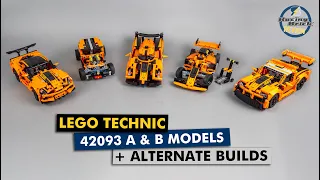 LEGO Technic 42093 A & B models + alternate builds