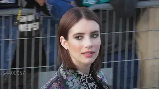 VIDEO Emma Roberts attends Paris Fashion Week 5 march 2019 show Louis Vuitton