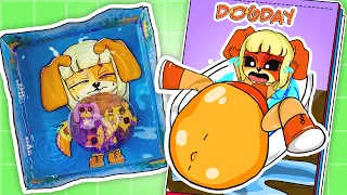 Making DOGDAY Gamebook 🐕 Pregnant in bathtub with water beads (sticker book) - Murmur Craft