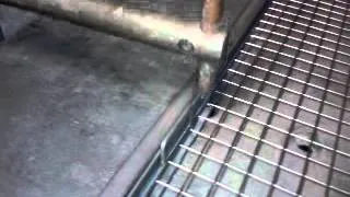 spot welding mesh to angle frame