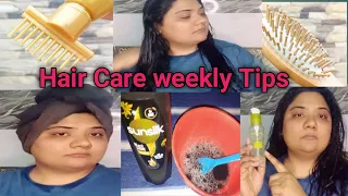 Simple Hair Care Weekly Routine/Hair Care Tips for Healthy & long hair