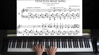 Mendelssohn: Songs Without Words (Lieder ohne Worte), Op. 19, No. 6, "Venetian Gondola Song" | Piano