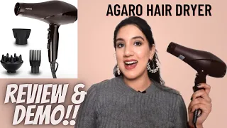 Agaro Hair Dryer Review & Demo| HD-1120 2000 Watts | Best Budget Hair Dryer In India Under 1000/-
