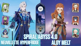 C0 Neuvillette Hyperfridge & Aloy Melt - Spiral Abyss 4.0/4.1 - Genshin Impact