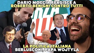 DARIO MOCCIA REAGISCE a ROBERTO BENIGNI contro TUTTI - BERLUSCONI, il PAPA e la POLITICA ITALIANA