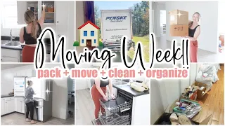 🏠 MOVE TO THE NEW HOUSE! // pack + move + whole house clean + organize