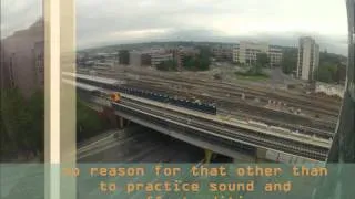Reading station bridge time lapse