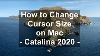 How to Change Cursor Size on Mac - Catalina 2020