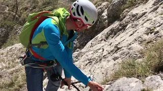 Progressione su via ferrata- tattica di utilizzo corretto del set da ferrata