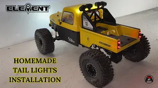 Rc crawler Element Enduro Ecto 1/10 tail lights installation