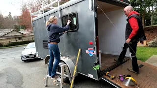 Cargo Trailer conversion - DIY Window Install