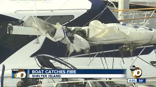 Sailing family loses boat in fire