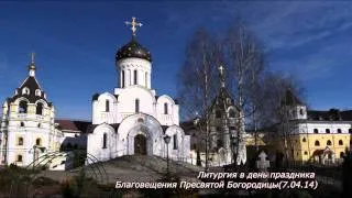 Литургия в день праздника Благовещения Пресвятой Богородицы (7.04.14)