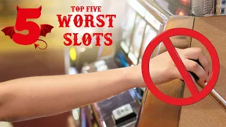 Top 5 🎰 AVOID THESE SLOTS!!! 😖 Worst Slots to Play 🤬 From a Slot Tech