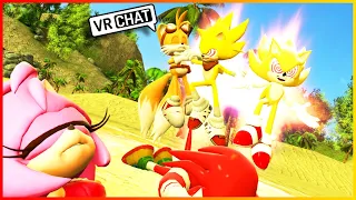 BOOM SONIC TURNS FLEETWAY! SUPER SONIC INVADES THE BOOM UNIVERSE IN VR CHAT