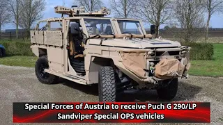 Special Forces of Austria to receive Puch G 290 LP Sandviper Special OPS vehicles