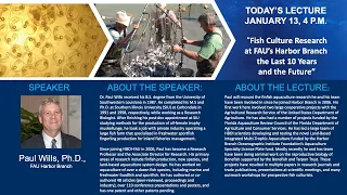 Ocean Science Lecture Series featuring Paul Wills, Ph.D.
