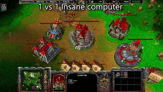 1 (Human) vs Insane Computer AI (Undead) | Hills of Glory | Warcraft 3 Frozen Throne