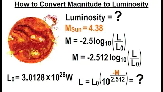 Viewer's Request: Astronomy #8: How to Convert Magnitude to Luminosity?