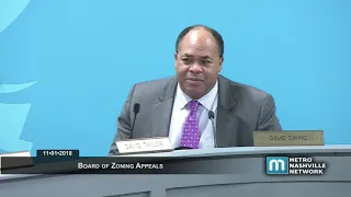 11/01/18 Zoning Appeals Board