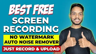 Free Screen Recorder For PC & Laptop (No Watermark) | Screen Recording Without Background noise