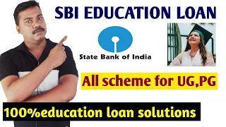 SBI EDUCATION LOAN//Scheme for UG,PG in India//how to apply for education loan?#student Credit card