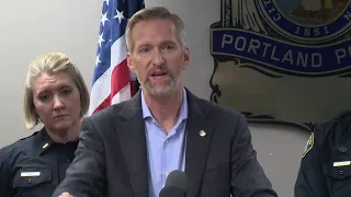 Live: Portland mayor, police chief discuss Saturday's opposing protests