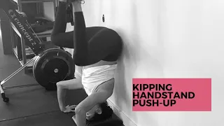 Kipping handstand push-up