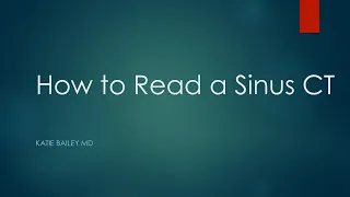 How to read a Sinus CT