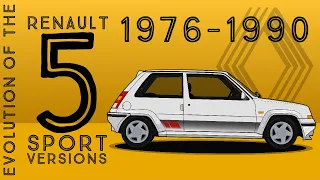 Evolution of the Renault 5 Sport Versions (1976-1990)