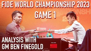 2023 World Chess Championship Analysis: Game 1