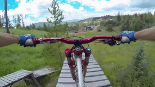 Mountain Biking Colorado, Downhilling Steamboat Springs ski Resort:  From the archives