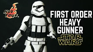 Hot toys Star Wars First Order Stormtrooper Heavy Gunner 1/6 Scale Movie Masterpiece Figure Review